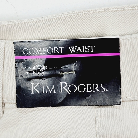 Kim Rogers Shorts Women's Size 14 Blue Bermuda Chino Golf Comfort Waist NWT - Picture 7 of 12